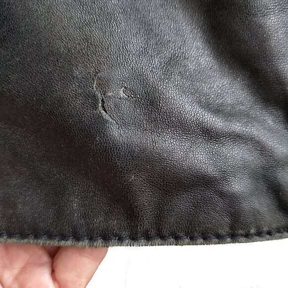 Marc New York Genuine Buttery Soft Leather Black Motorcycle Jacket Size L - Picture 16 of 16